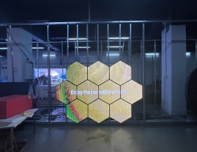 室内/户外，，六边形LED显示屏，，，，菱形LED显示屏厂家